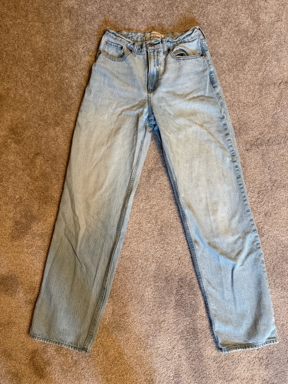 Abercrombie & Fitch Light Blue Straight Leg Jeans